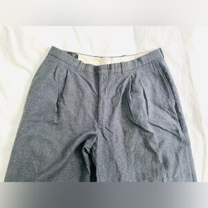 Gray Pleated Trousers